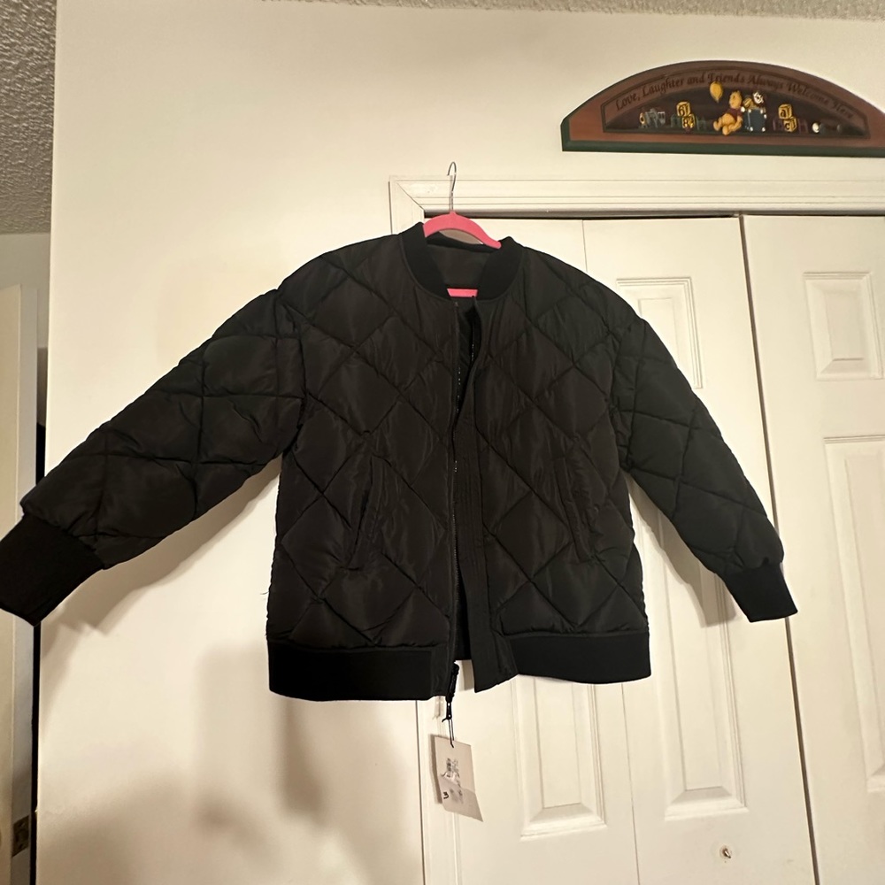 Reversible Black bomber jacket